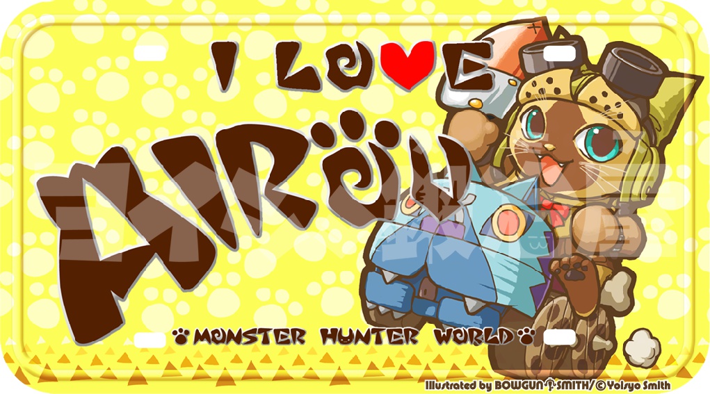 【モンハン】狩ナンバープレート風缶バッジ