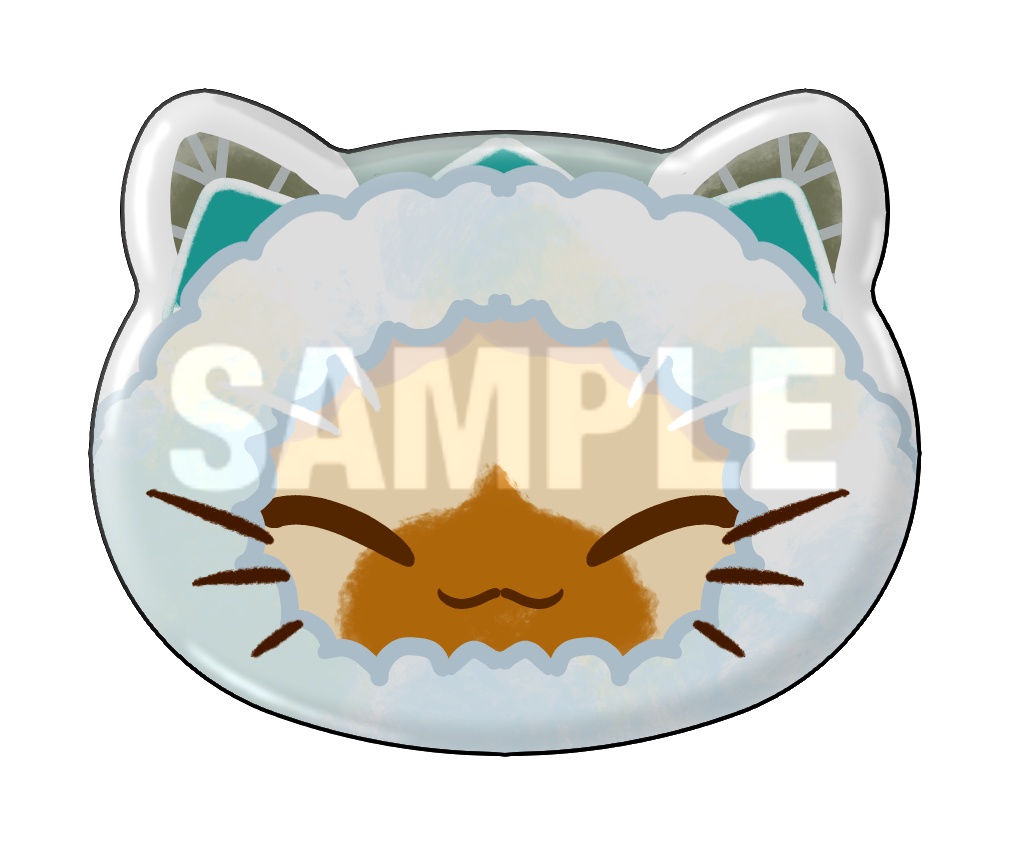 MHオトモアイルー猫耳缶バッチSⅠ