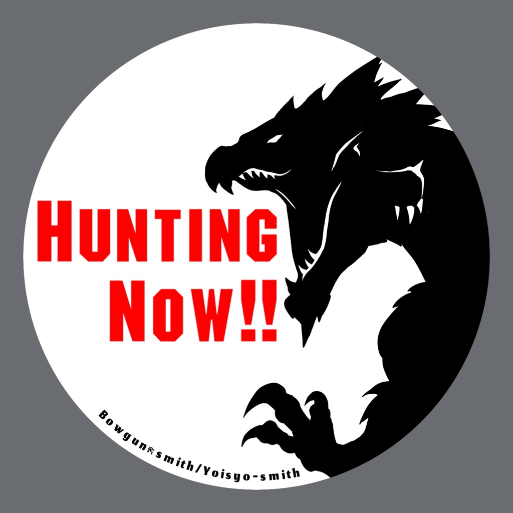 【 モンハン狩り中缶バッチ】ジンオウガ/ リオレウス/アイルー