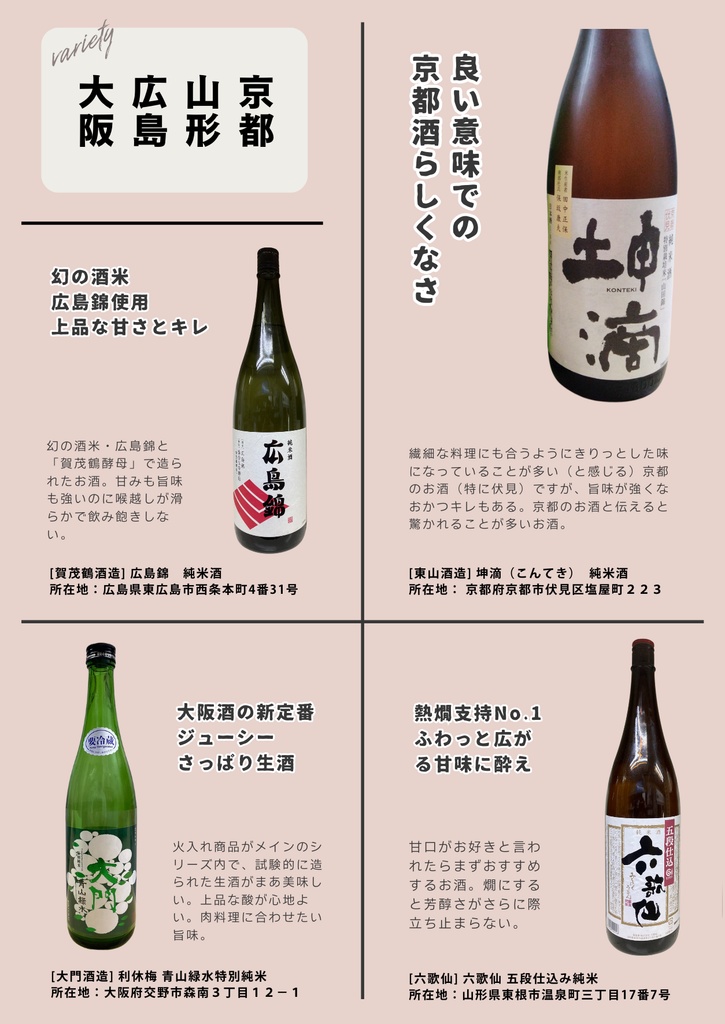 こんなお酒、どうですか?立ち飲み人気酒編