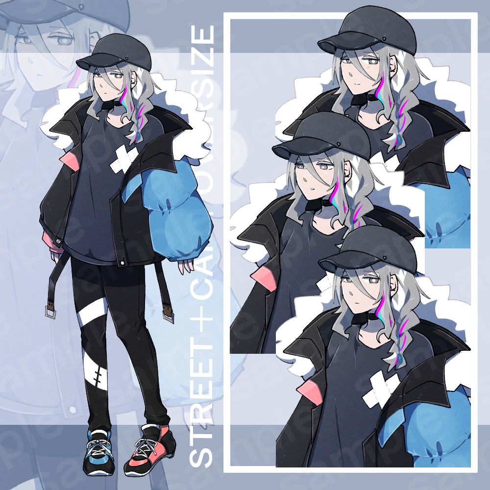 【立ち絵素材】ストリートジト少女