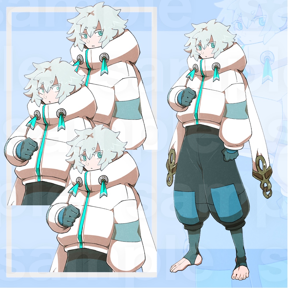 【立ち絵素材】雪うさぎの少年