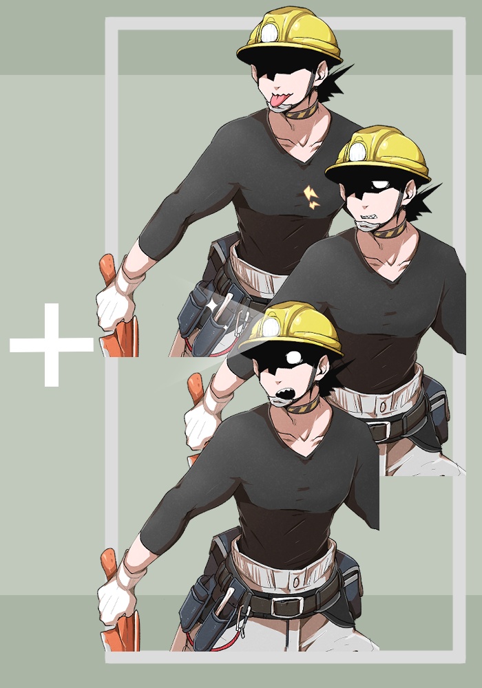 【立ち絵素材】デュアル掘削男子