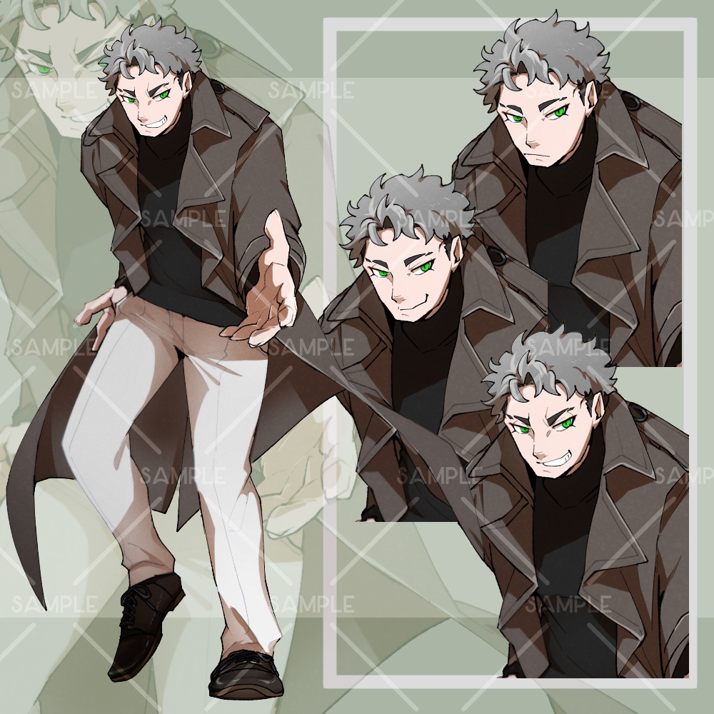 【立ち絵素材】ラーテル系男子