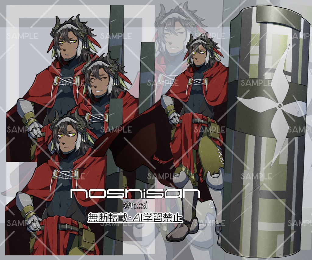 【立ち絵素材】シールド戦士