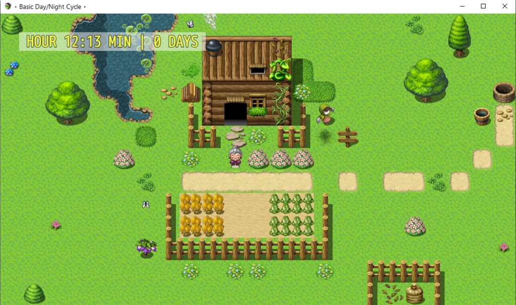 🌞🌜 RPGツクール MZ / MV / XP 昼夜ゲーム時間システム RPG Maker Day & Night Game Time System