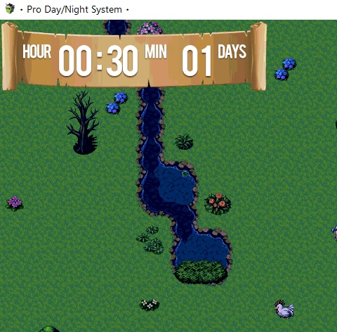 🌞🌜 RPGツクール MZ / MV / XP 昼夜ゲーム時間システム RPG Maker Day & Night Game Time System