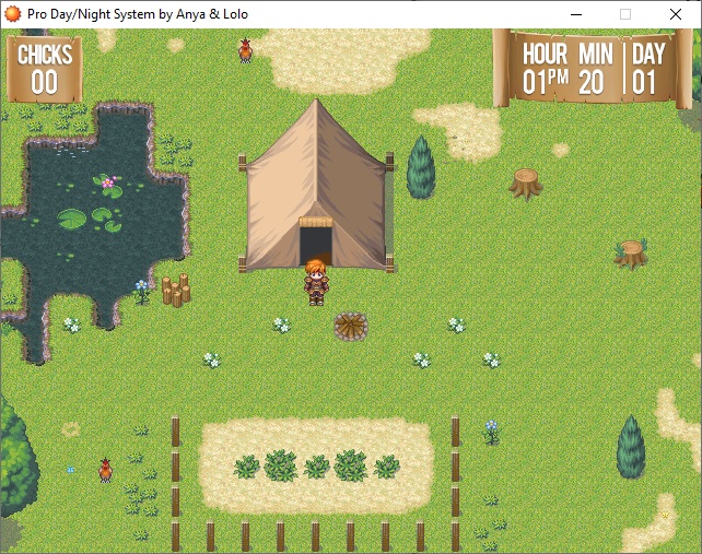 🌞🌜 RPGツクール MZ / MV / XP 昼夜ゲーム時間システム RPG Maker Day & Night Game Time System