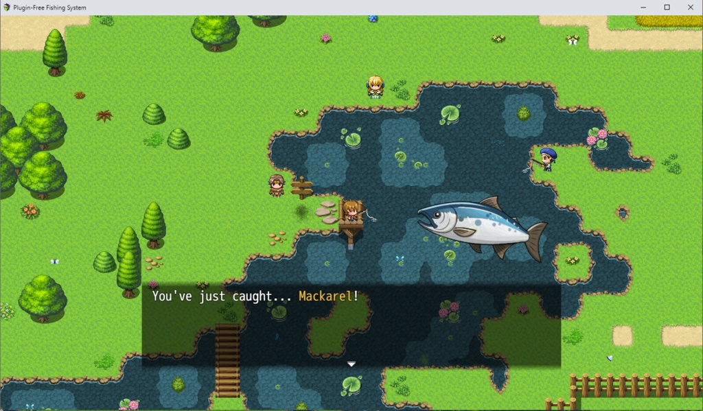 釣りシステム&素材 🌱 RPGツクール MZ・MV・XP | Fishing System + Assets 🌱 RPG Maker MZ MV XP
