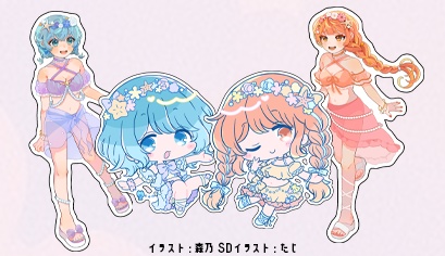【C106】松チョコ夏のステッカーセット