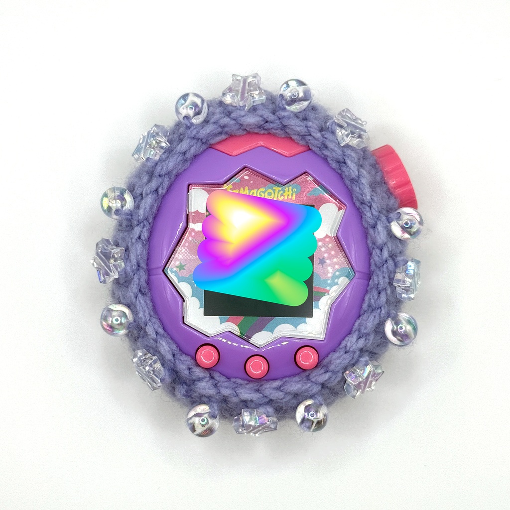 〚たまごっちパラダイス用カバー〛オーロララベンダー