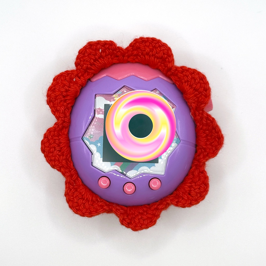 〚たまごっちパラダイス用カバー〛ストロベリーブロッサム