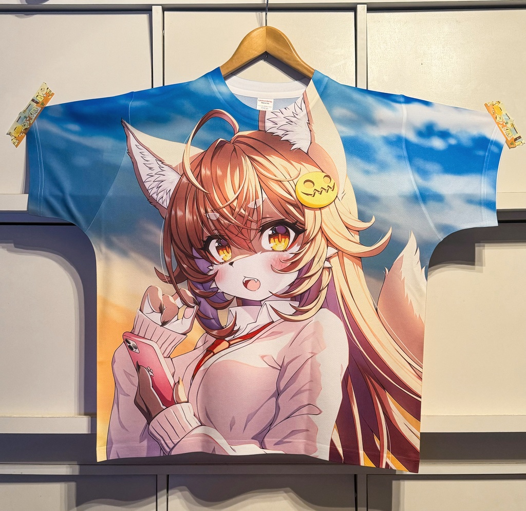 カーディガンおおかみちゃんTシャツ