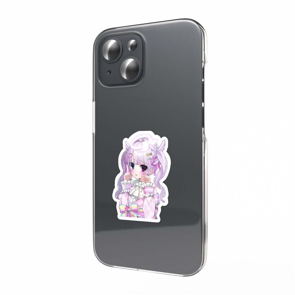 不憫回スマホステッカー