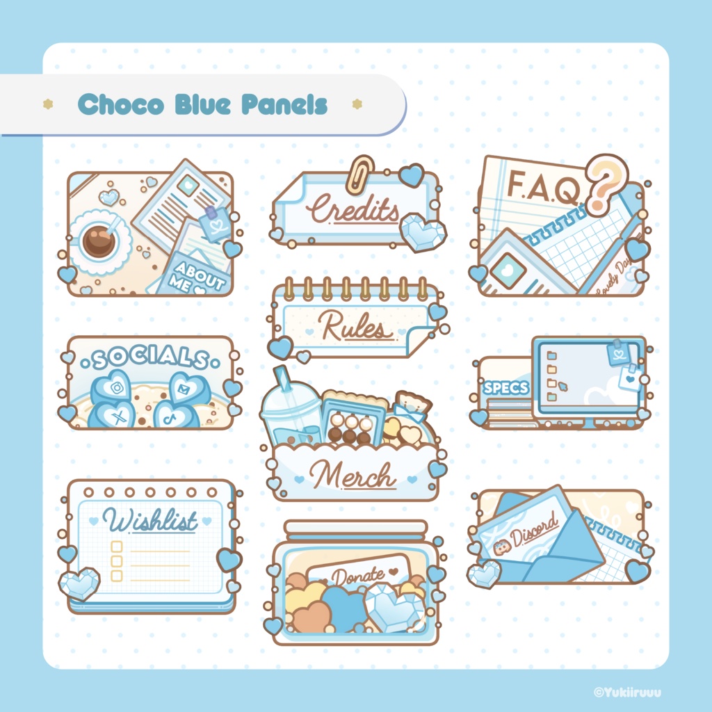 Choco Blue Panels!