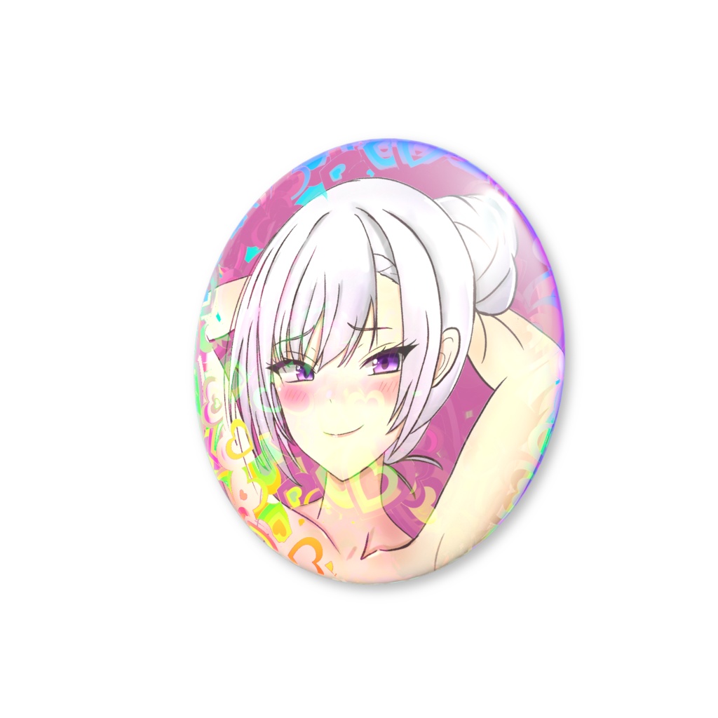 キラキラしてるベルファストの缶バッジ