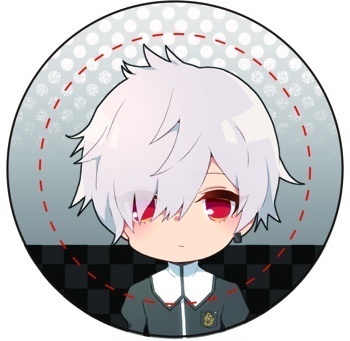 カケル先生と副長缶バッジ