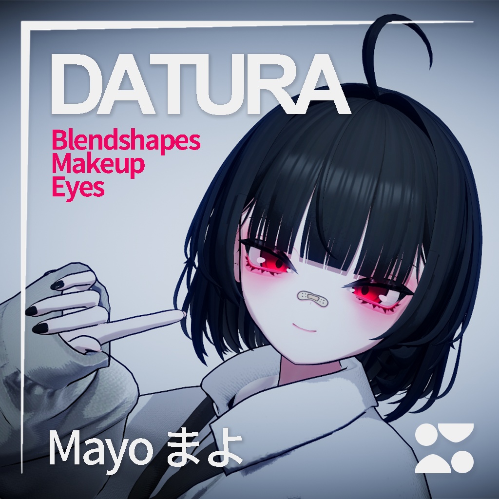 【8アバター対応・メイクMayo専用】DATURA｜Eye Texture + Makeup + BlendShapes