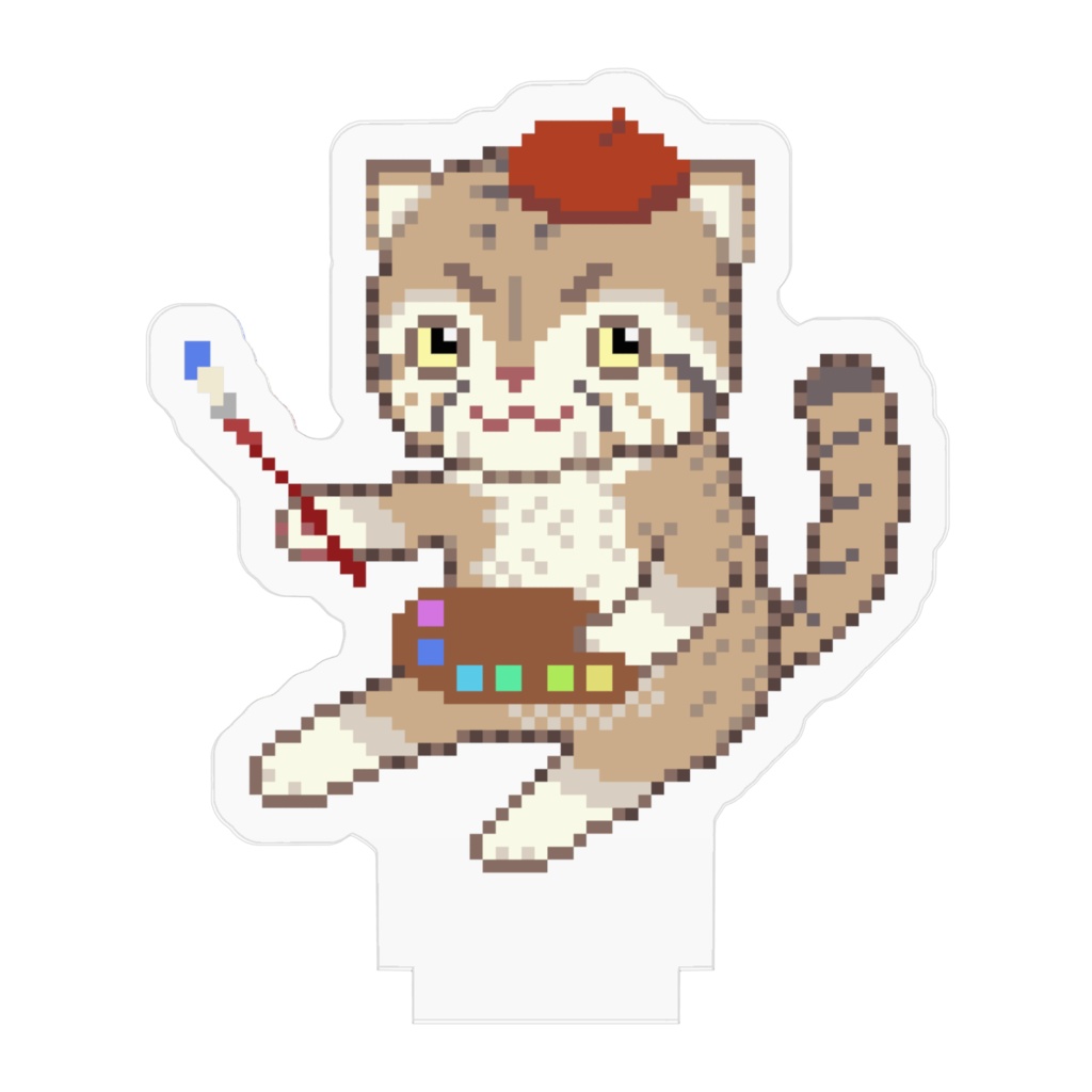 マヌルくんアクスタ(ベレー帽)