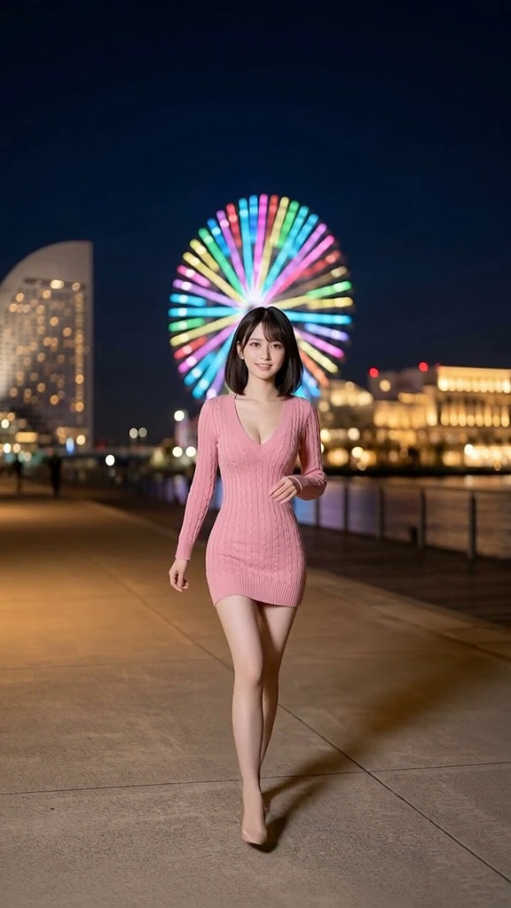 みなとみらいの夜、会いにきたよ。