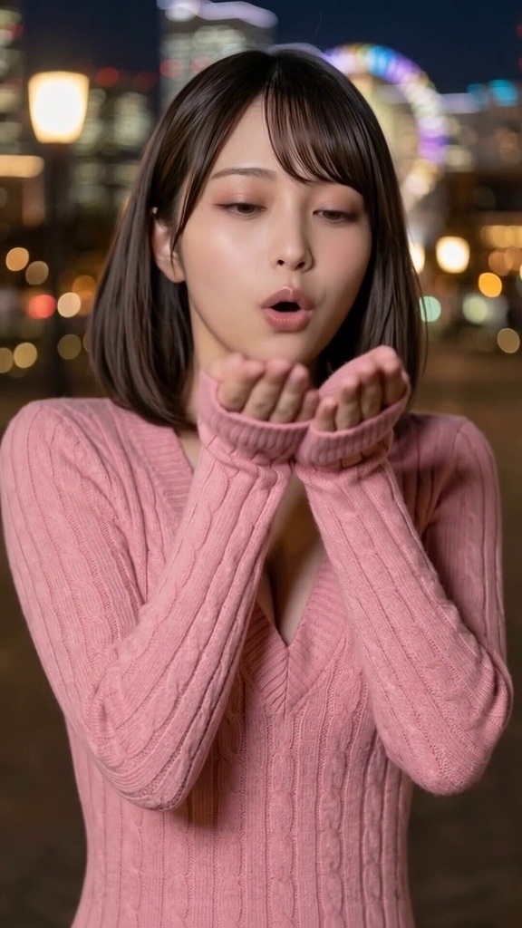 みなとみらいの夜、会いにきたよ。