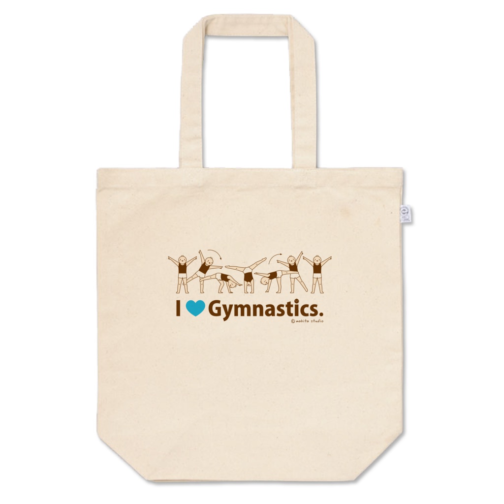 体操くん-側転トートバッグM/L