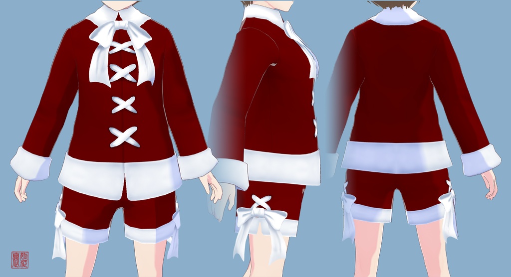 ビックリボン・サンタ【4色セット】