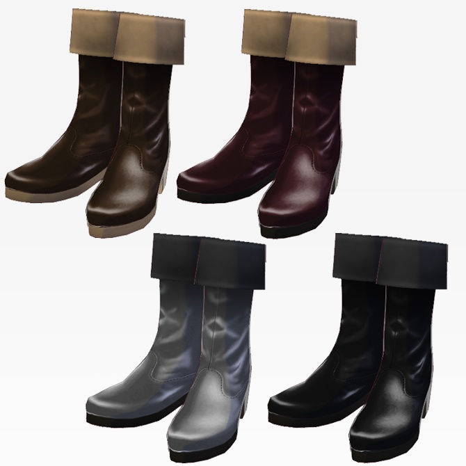 全4色 折返しブーツ