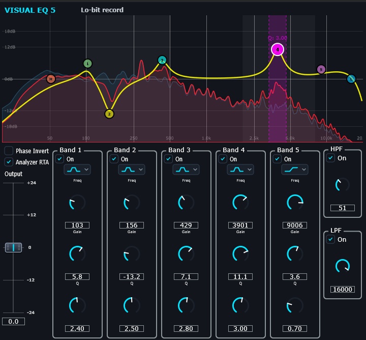 Visual EQ5 (無料VSTプラグイン)