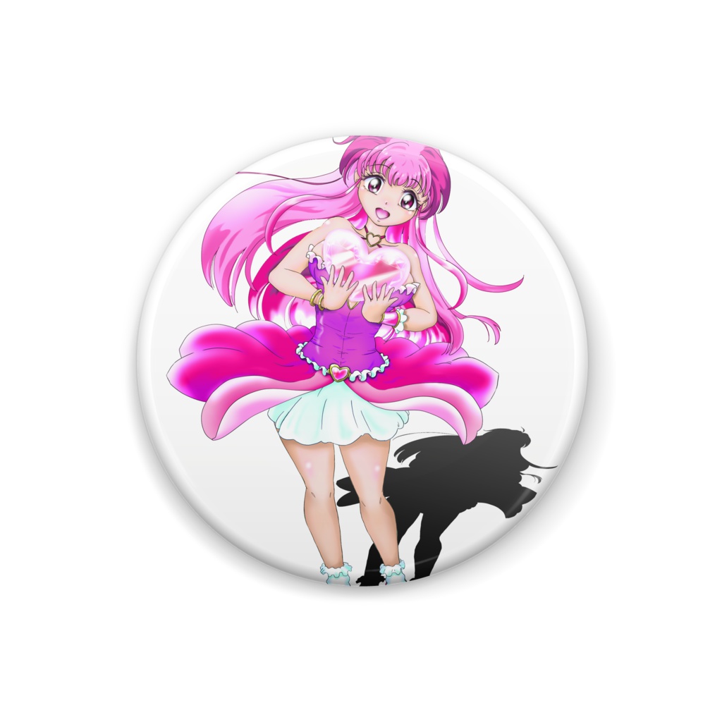 ピンクちゃん缶バッジ32ｍｍ