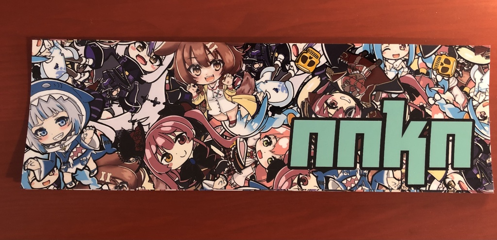 【非公式】nnknボックスステッカー大　防水