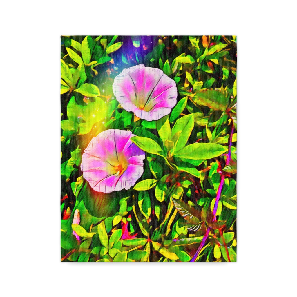 a-178 囁く朝 アサガオ ASAGAO キャンバス画 F-6