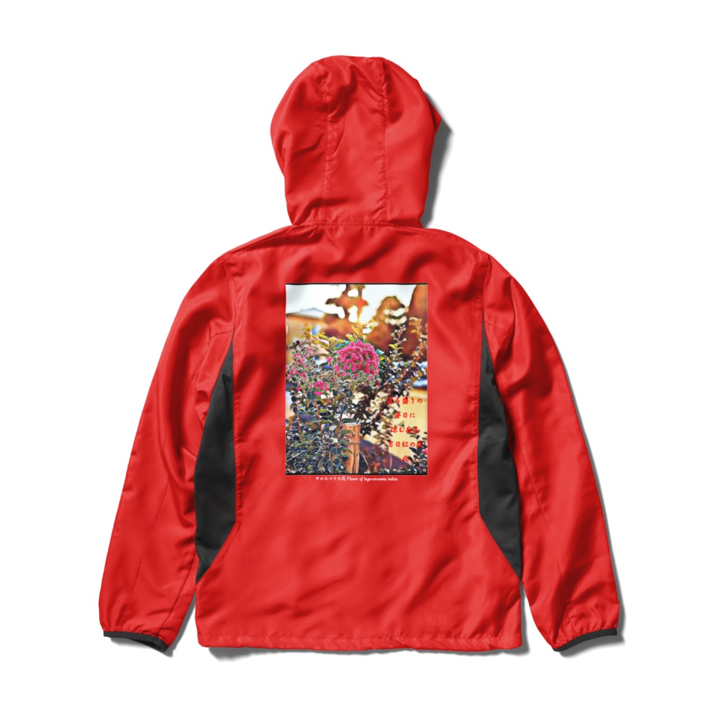 a-190 サルスベリの花 Flower of lagerstroemia indica ウインドブレーカー