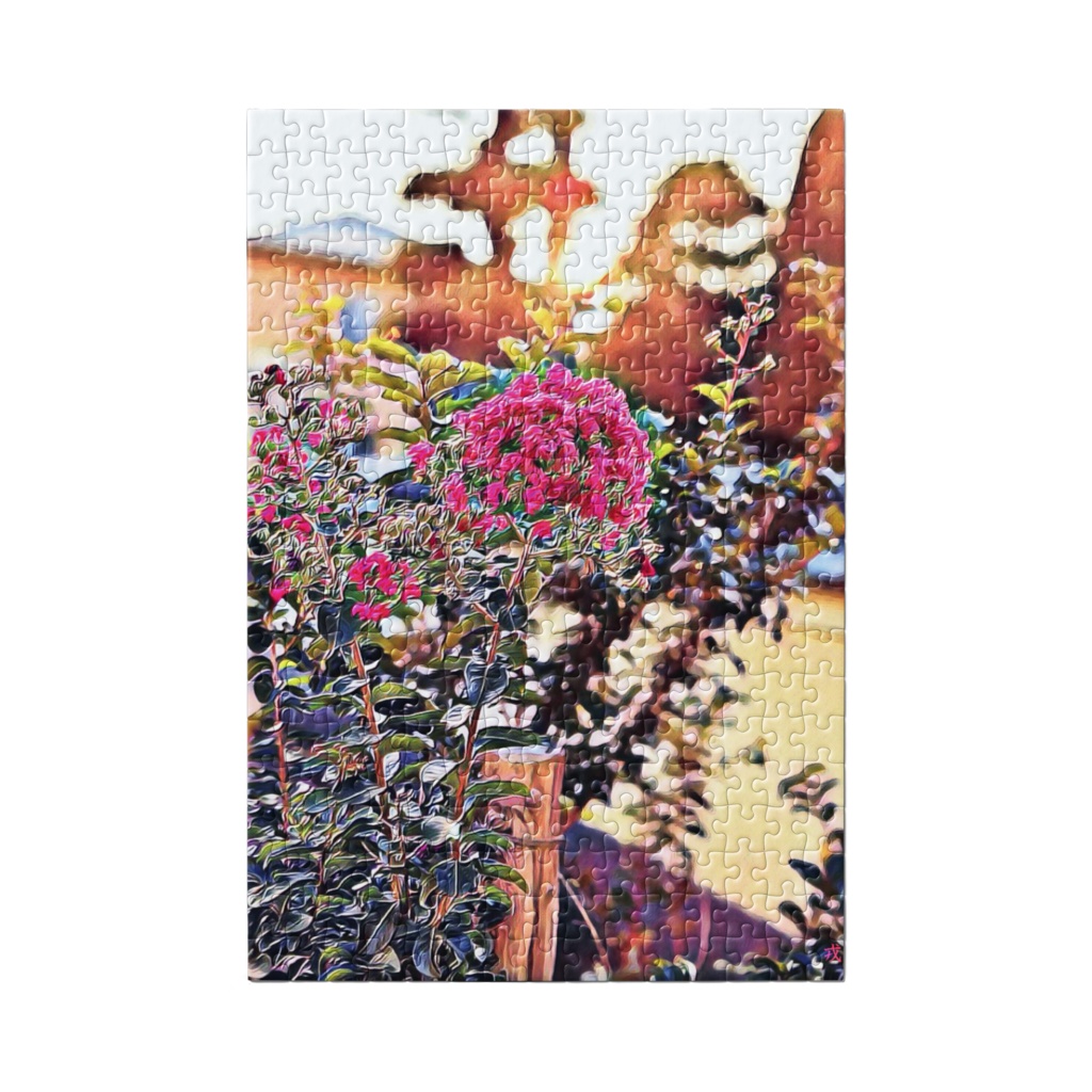 a-190 サルスベリの花 Flower of lagerstroemia indica パズル 300ピース