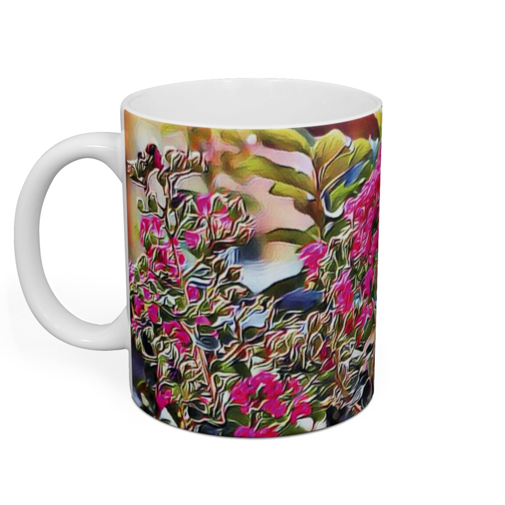 a-190 サルスベリの花 Flower of lagerstroemia indica マグカップ