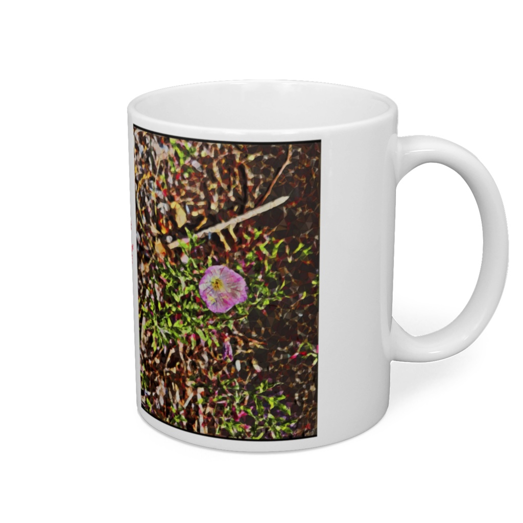 a-193 路傍の花 昼咲月見草 Roadside flowers Evening primrose マグカップ