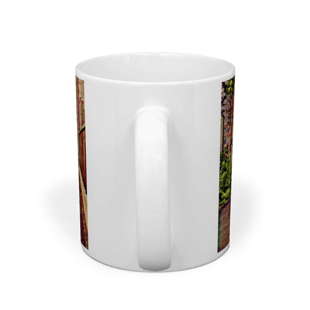 a-213 街 君と歩いた並木道 A tree-lined road that I walked with you マグカップ