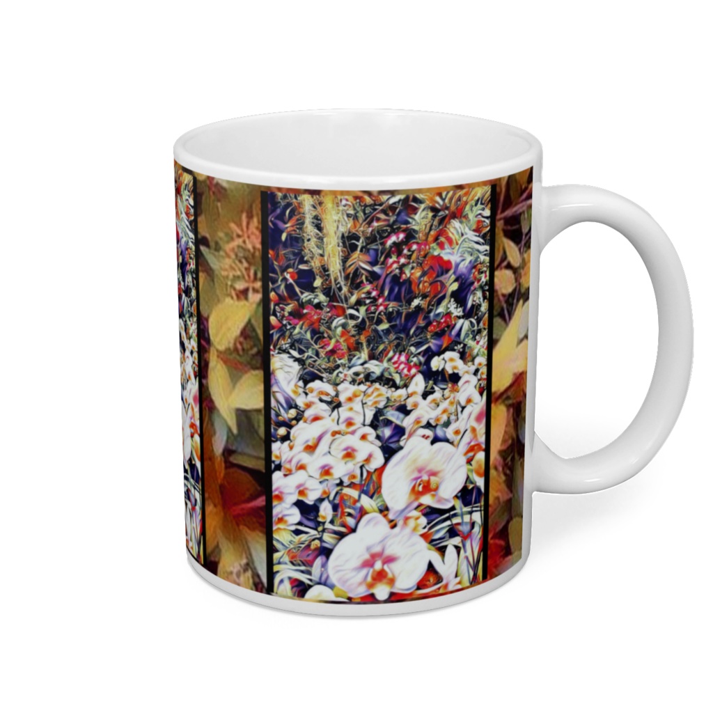 a-137 蘭の森 Orchid forest マグカップ(秋)