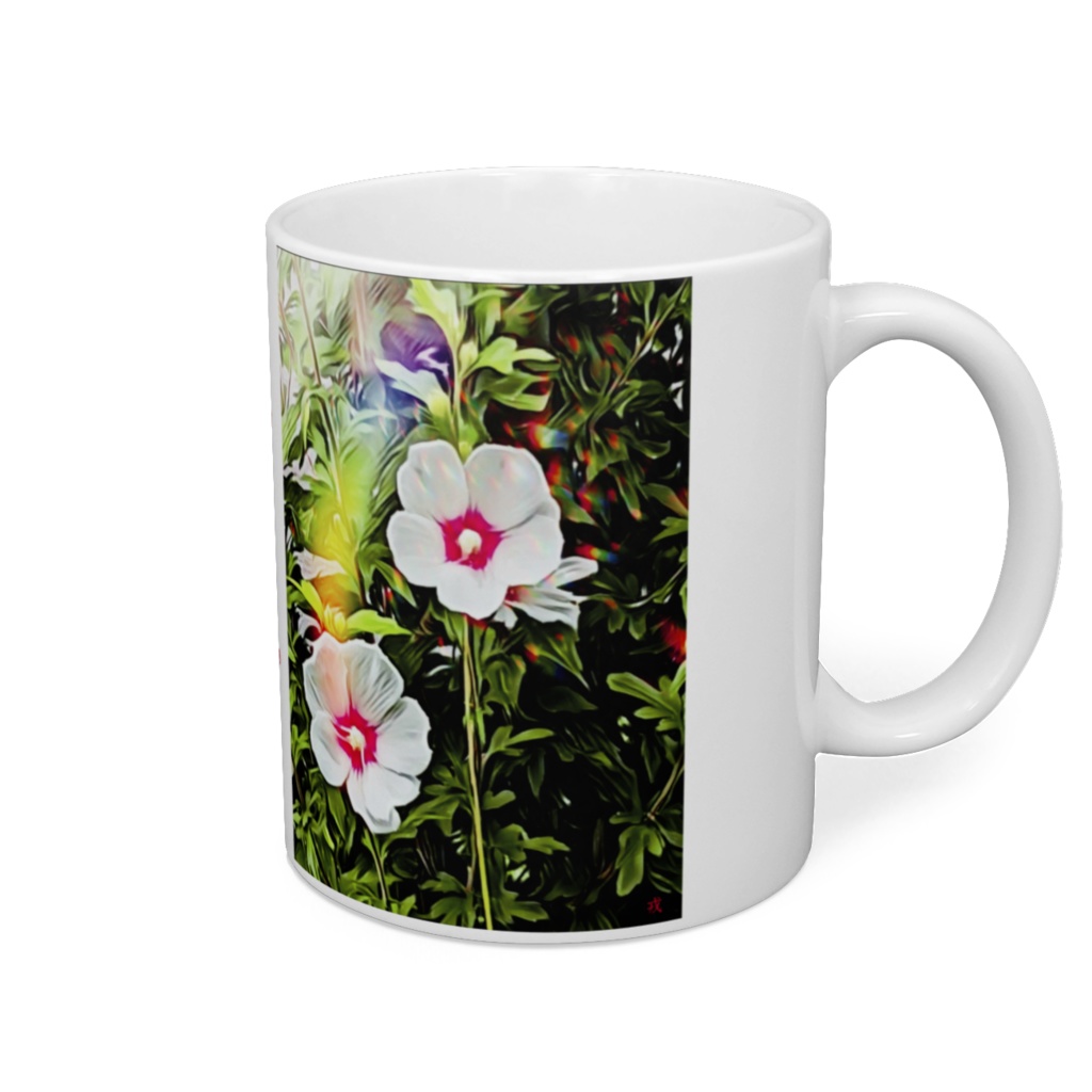 a-195 路傍の花 ハイビスカス Roadside flower hibiscus マグカップ