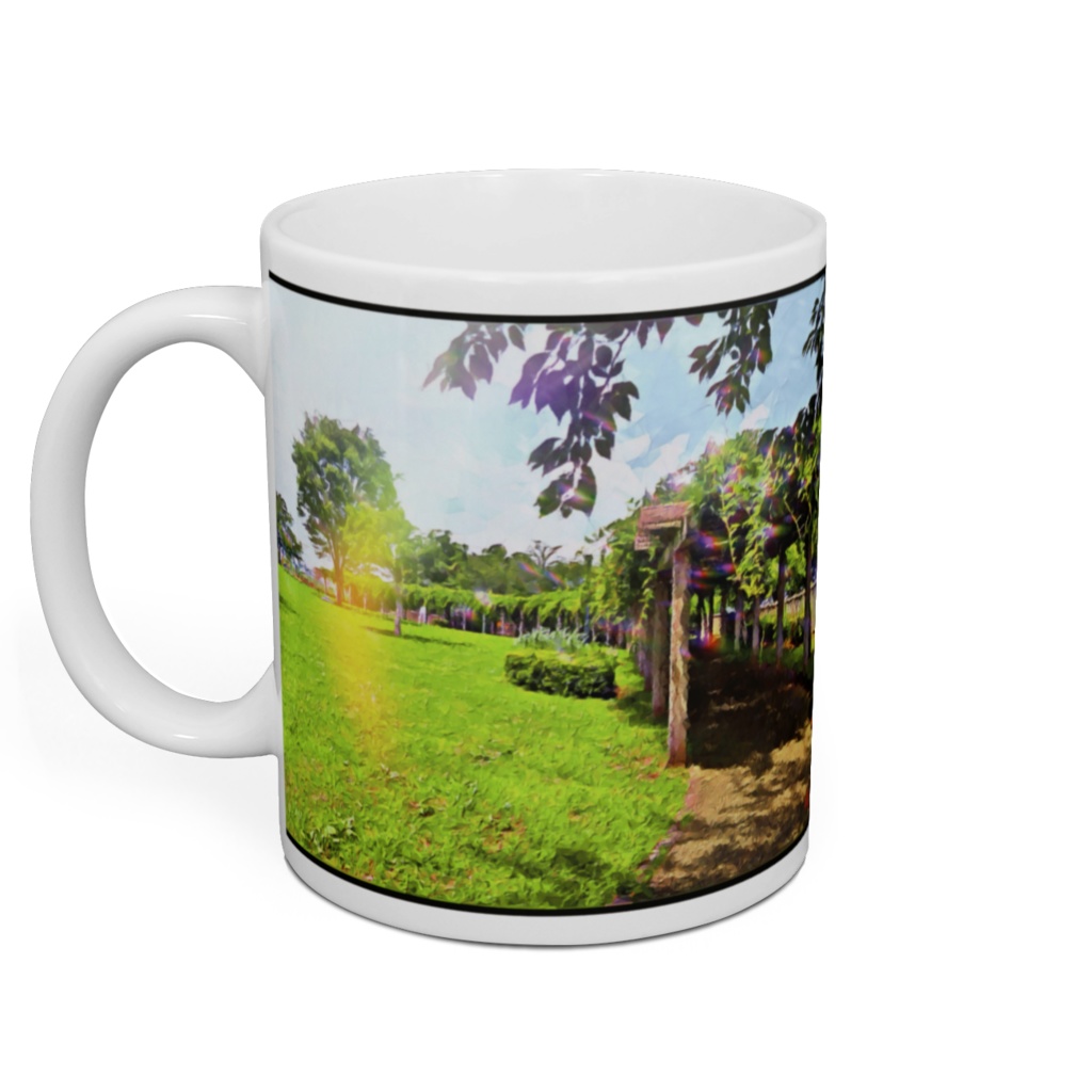 a-186 初夏の庭 Early summer garden マグカップ