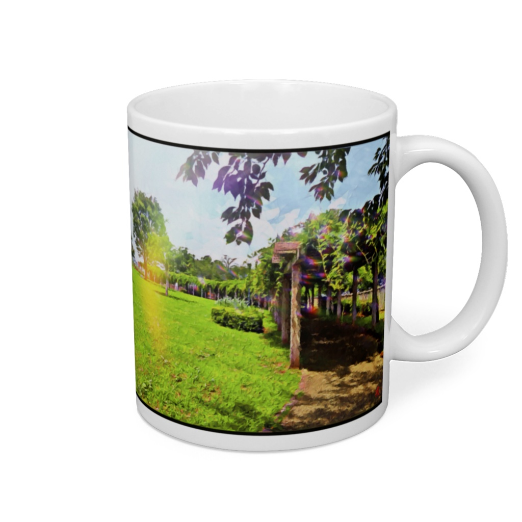 a-186 初夏の庭 Early summer garden マグカップ