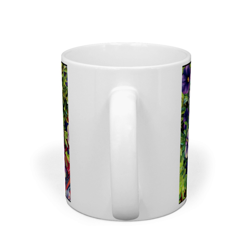 a-202 庭 花壇の華 ペチュニア Garden flowerbed flowers petunia マグカップ