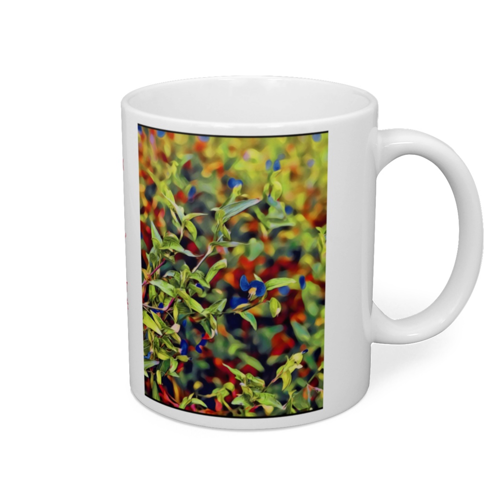 a-231 路傍の花 晴天 露草 Roadside flowers Sunny dayflowers マグカップ