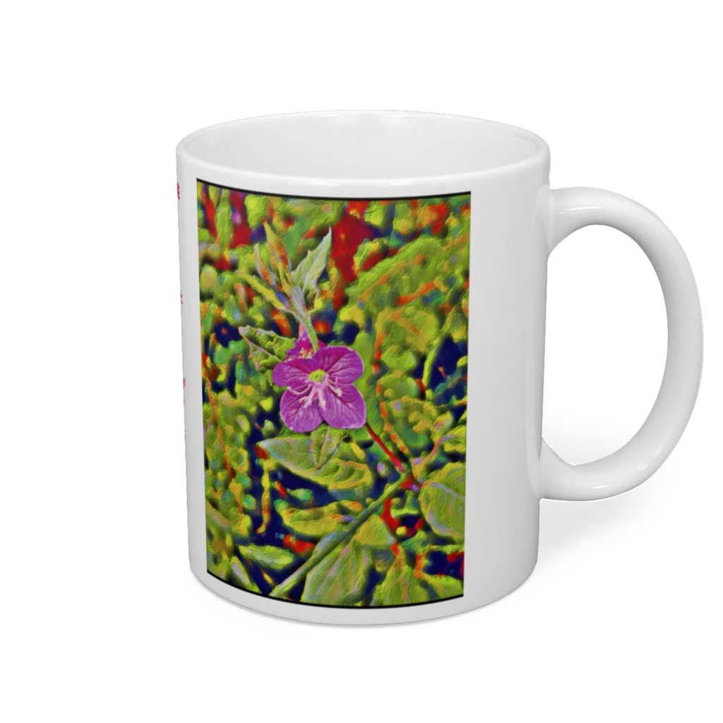 a-233 路傍の花 夕化粧 Roadside flowers evening makeup マグカップ