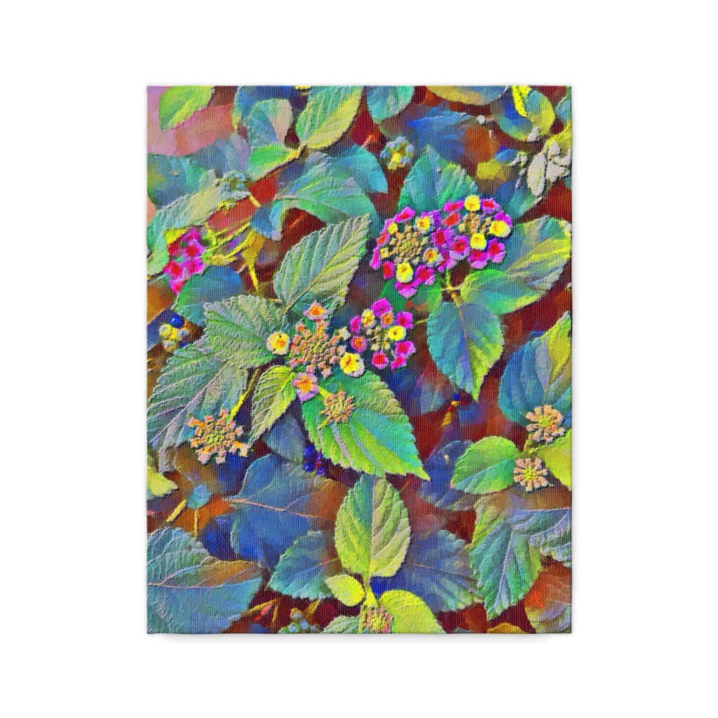 a-252 路傍の花 花 楽しむ Roadside flowers Flowers Enjoy キャンバス画 F-6