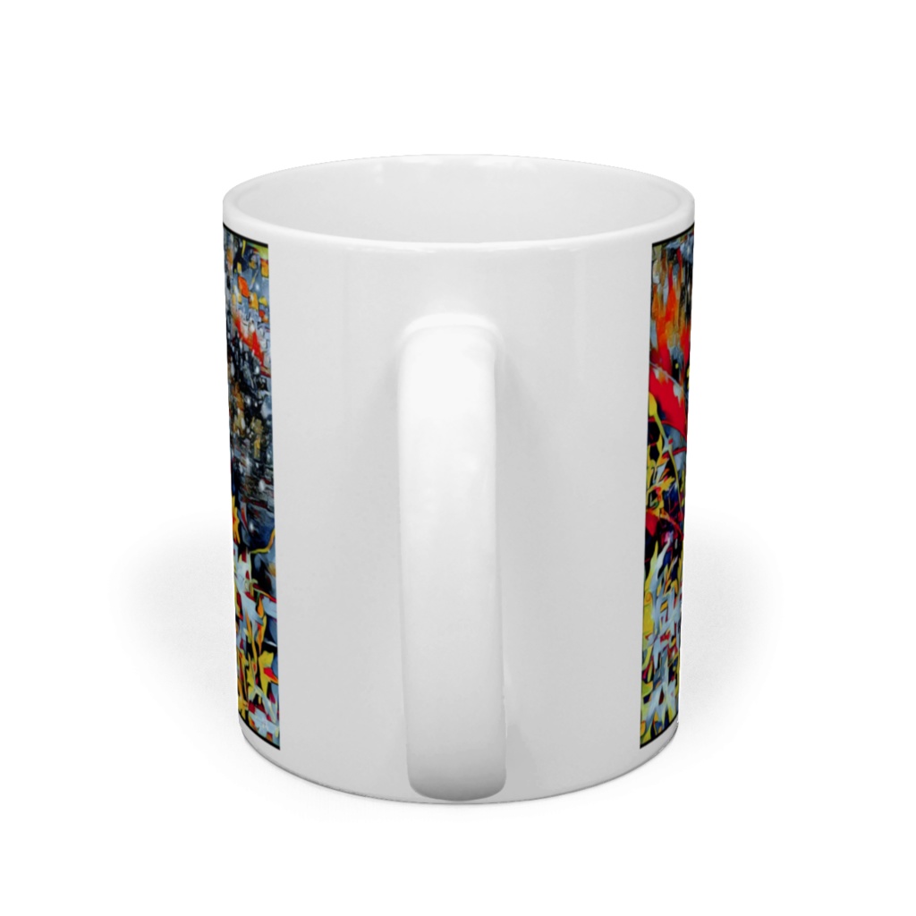 a-166 Roadside flowers 黄色いコスモス マグカップ