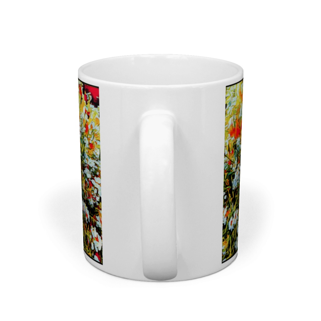 a-159 傍らに咲く可憐な花 スイートアリッサム A lovely flower that Lobularia maritima マグカップ