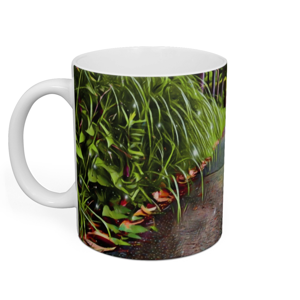 a-153 散策 夕まづめの遊歩道 A walk along the evening walk マグカップ