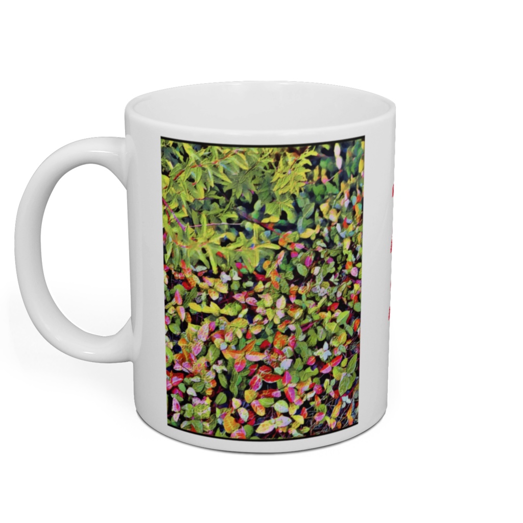 a-220 秋 紅葉の森の中 In the autumn foliage forestマグカップ