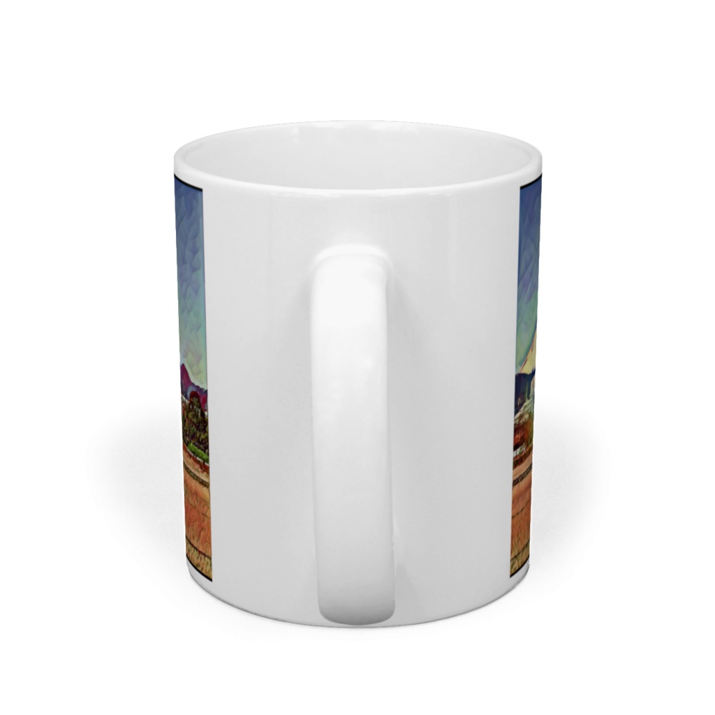 a-293 富士、鉄塔、新幹線 昭和の神器 Fuji, steel tower, Shinkansen Showa sacred treasure マグカップ